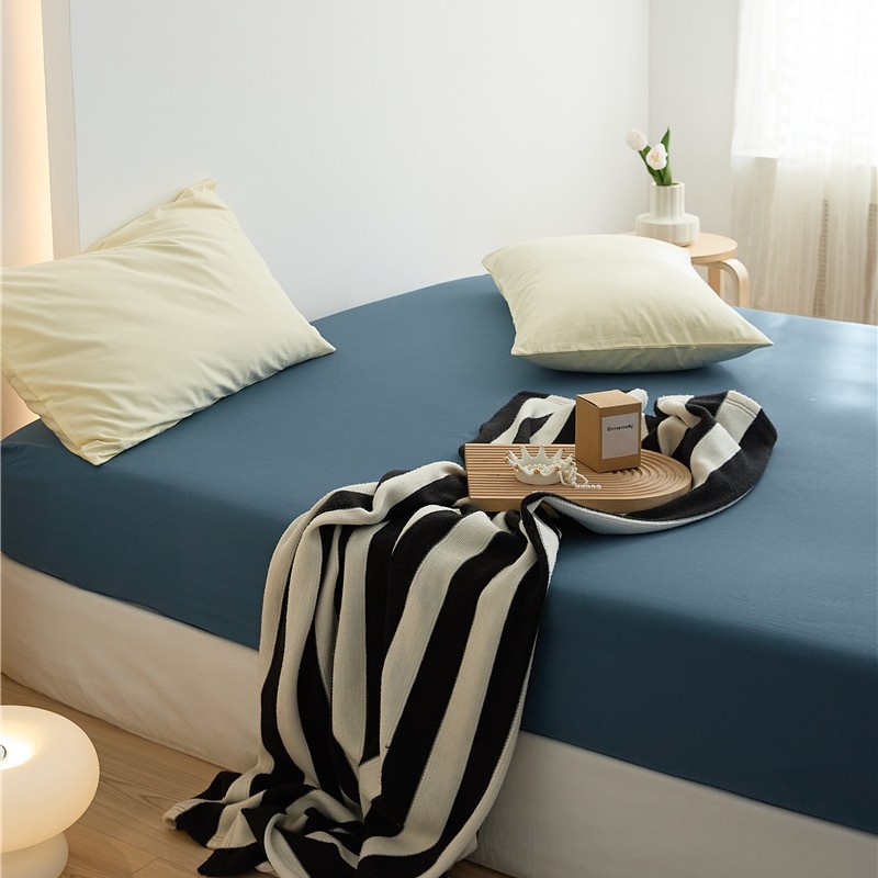 Drap Housse en Coton de Qualité Supérieure - Choix de Couleurs et de Tailles,90*190,120*200,150*200,180*200